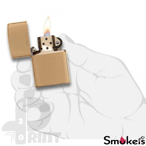 Zippo 204 BRUSH FINISH BRASS - Image 5