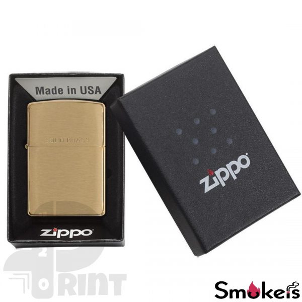 Zippo 204 BRUSH FINISH BRASS - Image 2