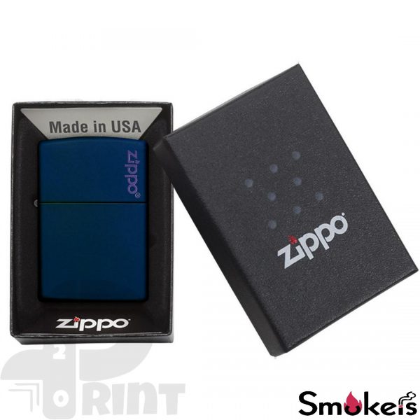 Zippo 239zl Classic Navy Matte Zippo Logo - Image 2