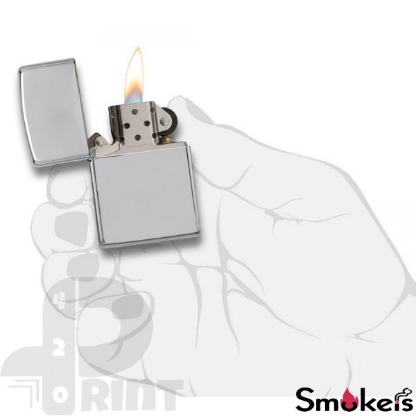 Zippo 250 High Polish Chrome - Image 3