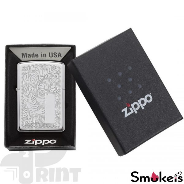Zippo 352 High Polish Chrome Venetian - Image 2