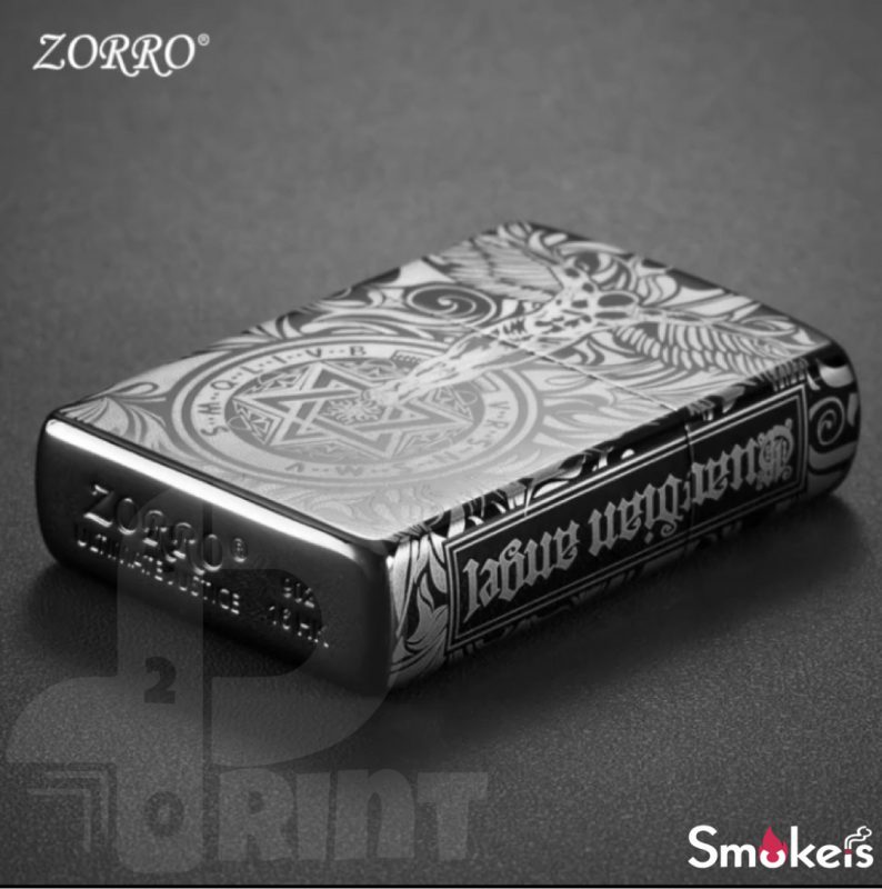 فندک بنزینی ZORRO مدل فرشته نگهبان اورجینال - Image 4