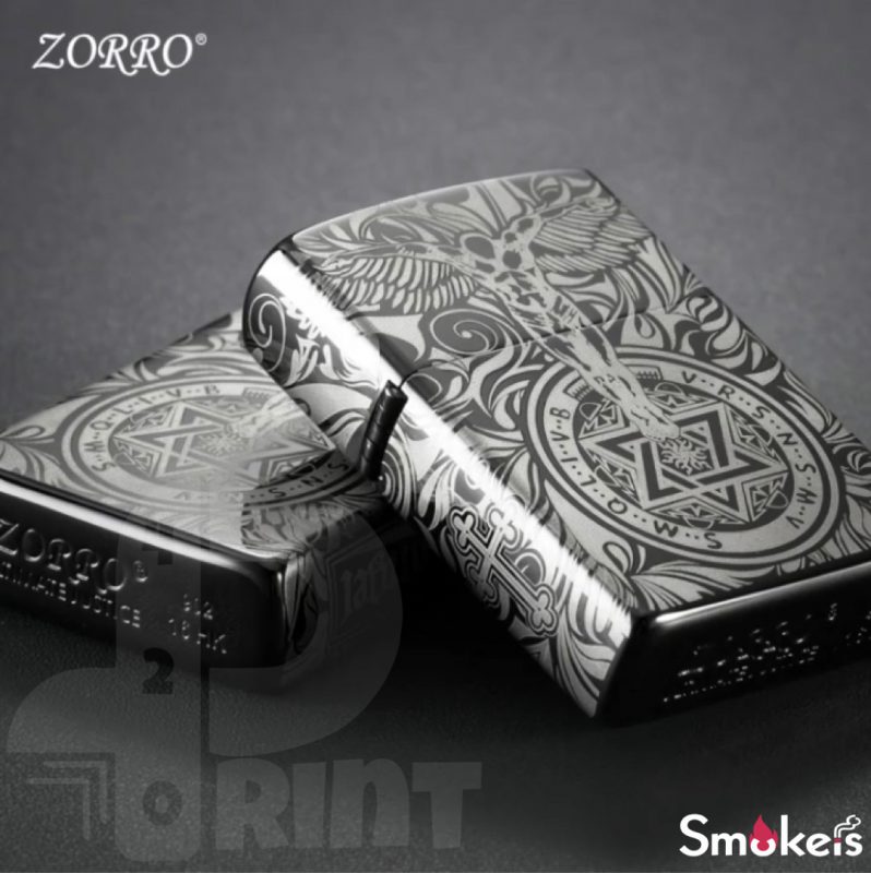 فندک بنزینی ZORRO مدل فرشته نگهبان اورجینال - Image 5