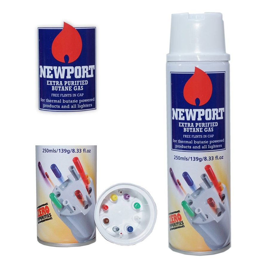 کپسول گاز فندک Newport (بدون بو 250ml) - Image 3