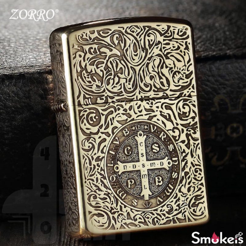 فندک بنزینی کنستانتین ZORRO (جعبه چوبی)