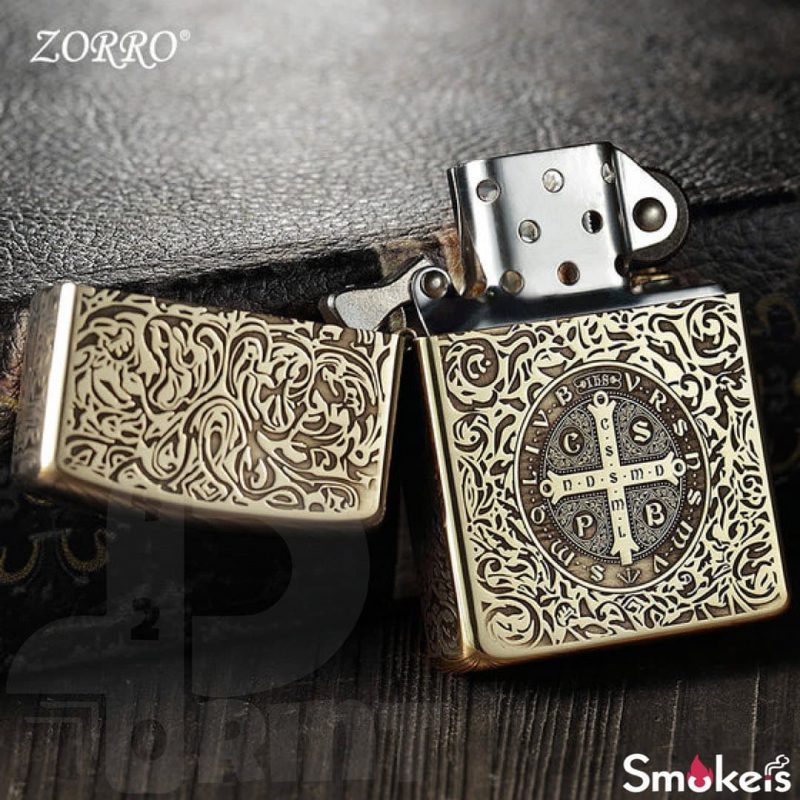 فندک بنزینی کنستانتین ZORRO (جعبه چوبی) - Image 5