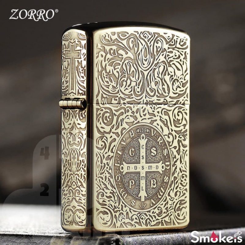 فندک بنزینی کنستانتین ZORRO (جعبه چوبی) - Image 4