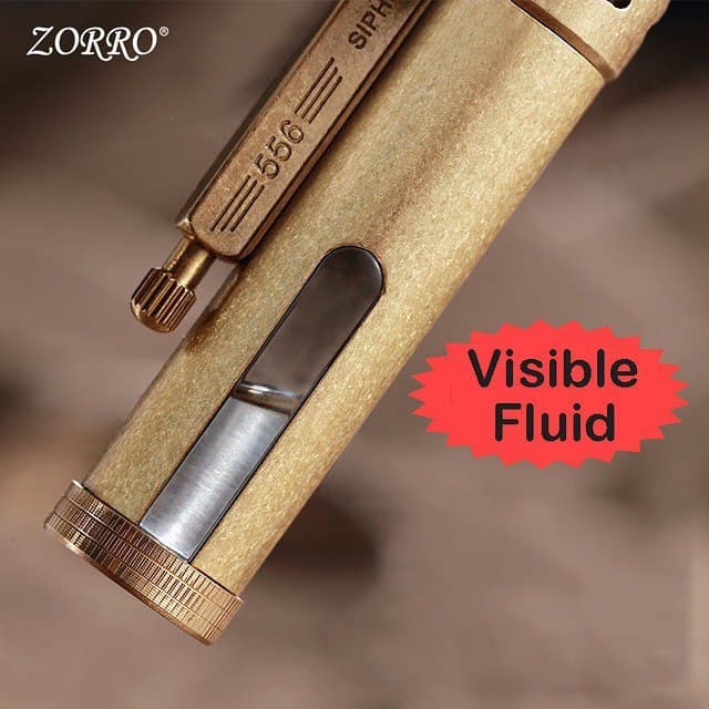 فندک ZORRO z556 (مخزن شیشه ای) اورجینال - Image 5