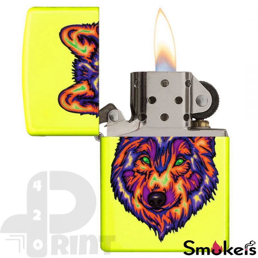 Zippo 29639 Wolf Neon Yellow - Image 3
