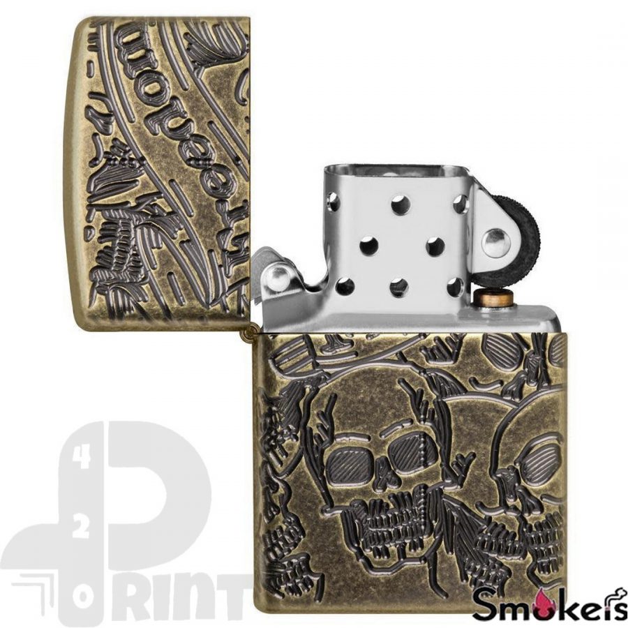 Zippo 49035 Freedom Skull Design - Image 3