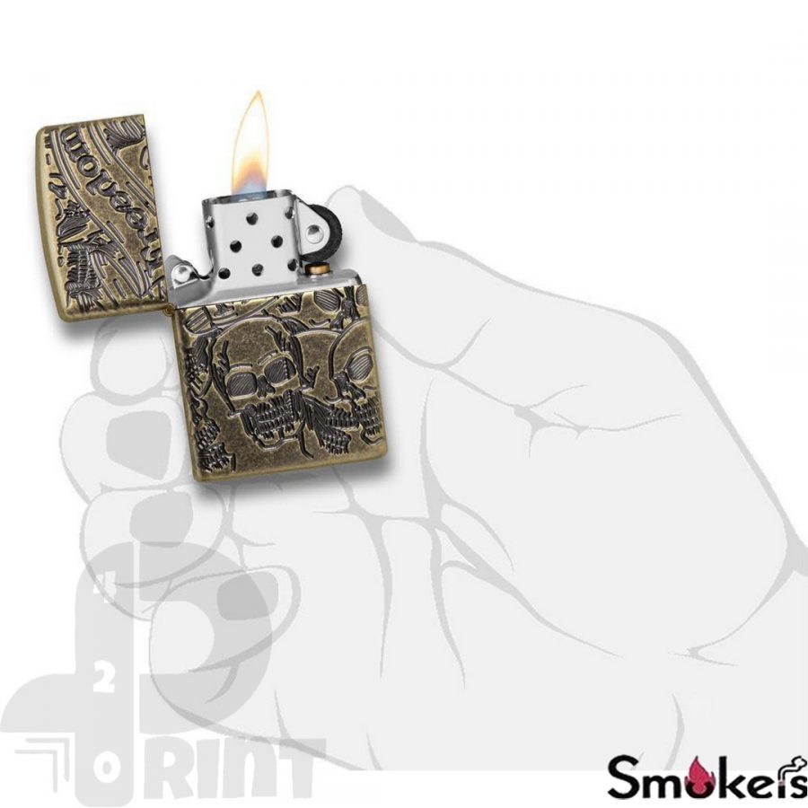 Zippo 49035 Freedom Skull Design - Image 5
