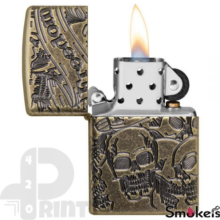 Zippo 49035 Freedom Skull Design - Image 8