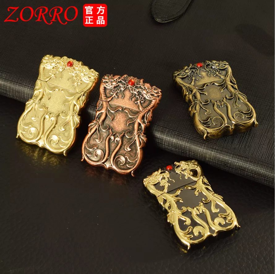 فندک بنزینی Zorro (نگین دار) اورجینال - Image 8