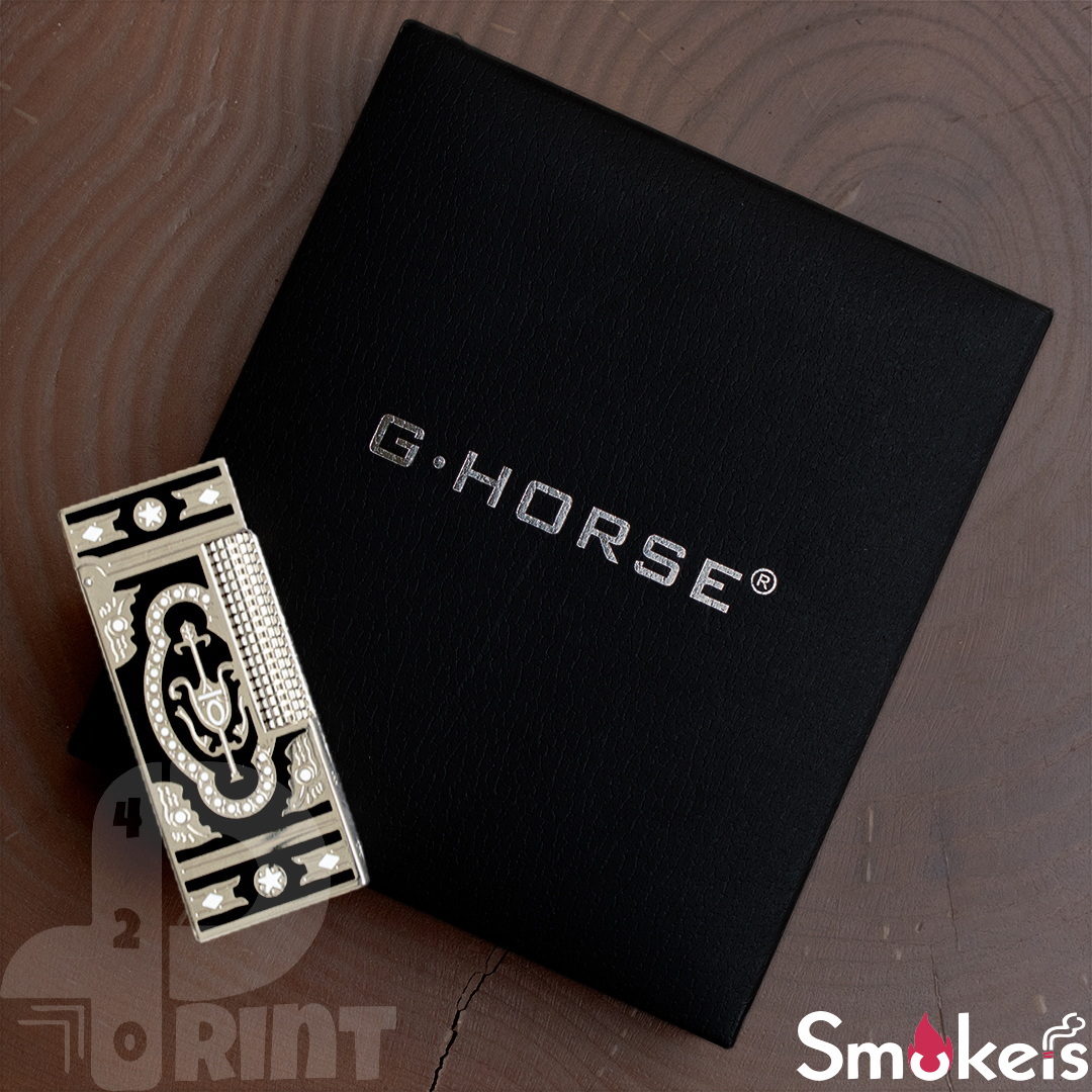 فندک گازی طرح دانهیل برند G.HORSE (مشکی لاکی) اورجینال - Image 5