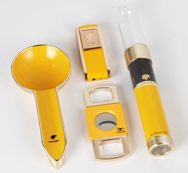 ست سیگار برگ COHIBA (4 تیکه/با فندک اتمی 2 شعله) - Image 2