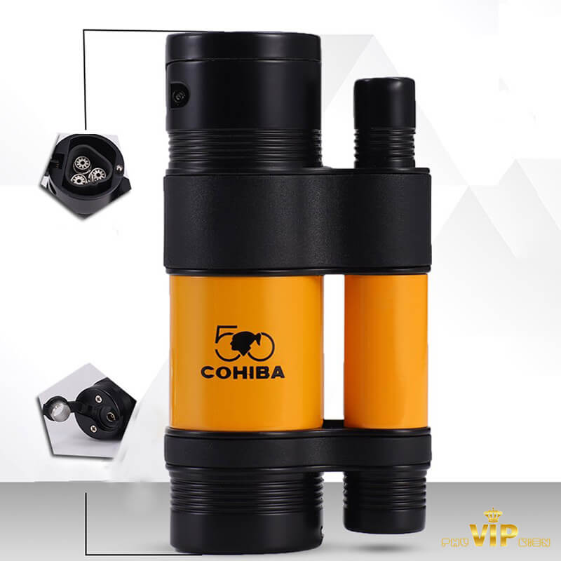 ست سیگار برگ COHIBA (3 تیکه/با فندک اتمی 3 شعله) - Image 8