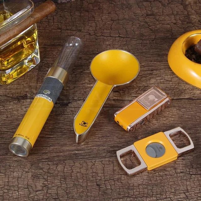 ست سیگار برگ COHIBA (4 تیکه/با فندک اتمی 2 شعله) - Image 11