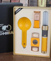 ست سیگار برگ COHIBA (4 تیکه/با فندک اتمی 2 شعله)