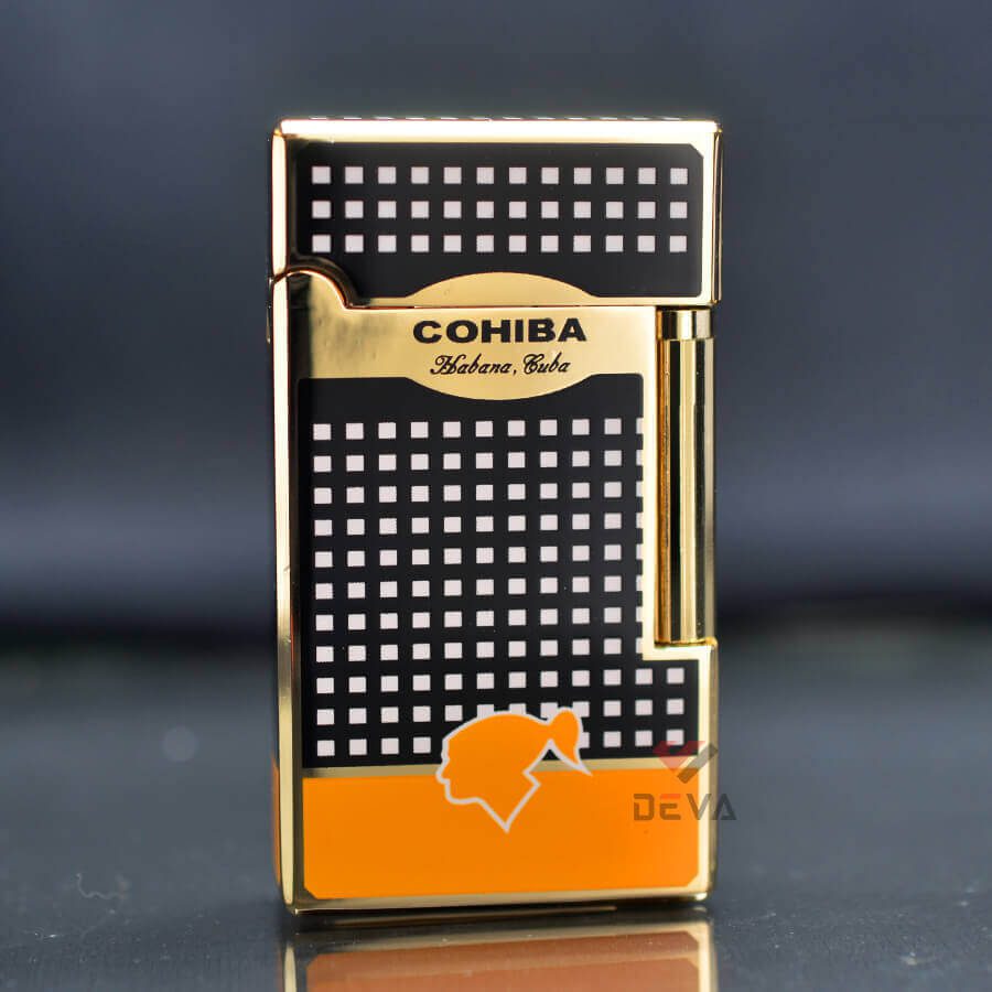 فندک گازی COHIBA (اتمی تک شعله / سنگی بغلزن) اورجینال