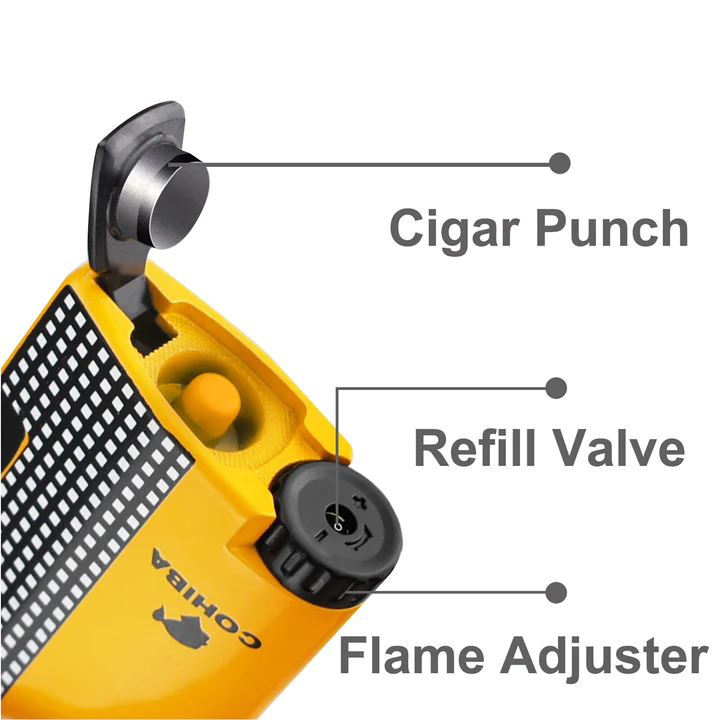 فندک گازی COHIBA (اتمی تک شعله / مگنتی بغلزن) اورجینال - Image 6