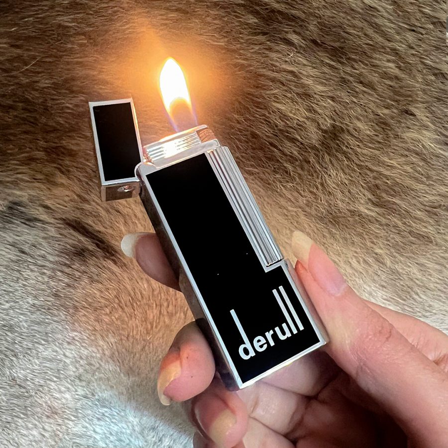 فندک گازی بغل زن Derui دوپیچ (مشکی) اورجینال - Image 2