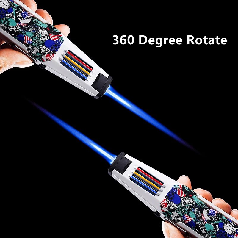 فندک اتمی طرح دار Jobon Torch (تک شعله/بلند) اورجینال - Image 2