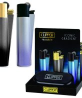 فندک گازی  CLIPPER Iconic Gradient (مشکی ابی) اورجینال