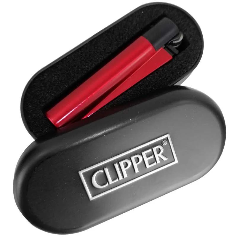 فندک گازی CLIPPER LAVA (مشکی قرمز) اورجینال - Image 2
