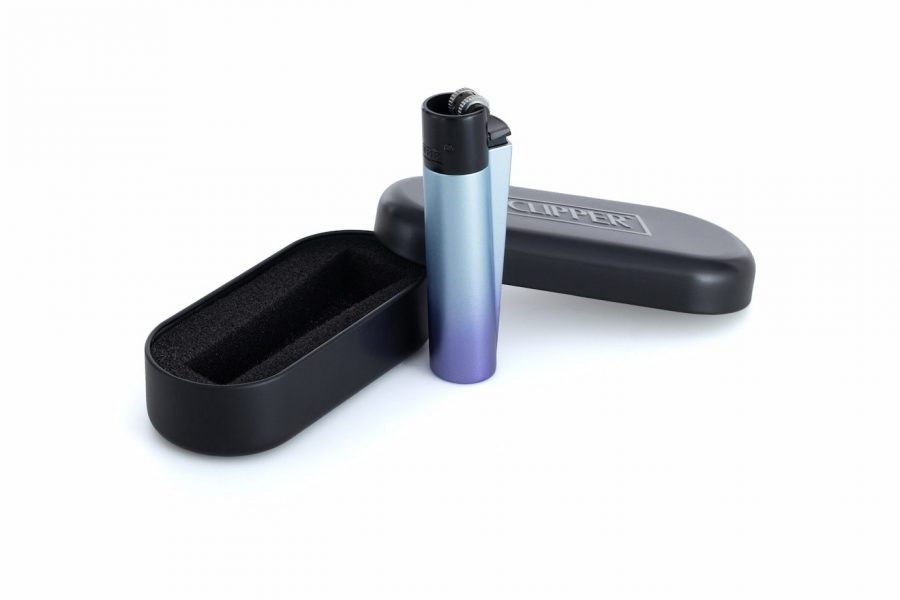 فندک گازی CLIPPER Iconic Gradient (مشکی ابی) اورجینال - Image 4