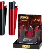 فندک گازی  CLIPPER LAVA (مشکی قرمز) اورجینال