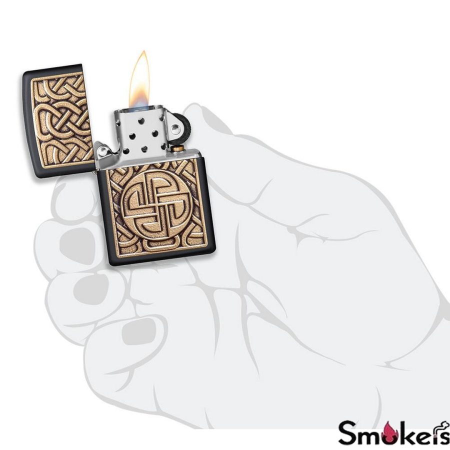 Zippo 49538 Norse Antique Brass Emblem - Image 4