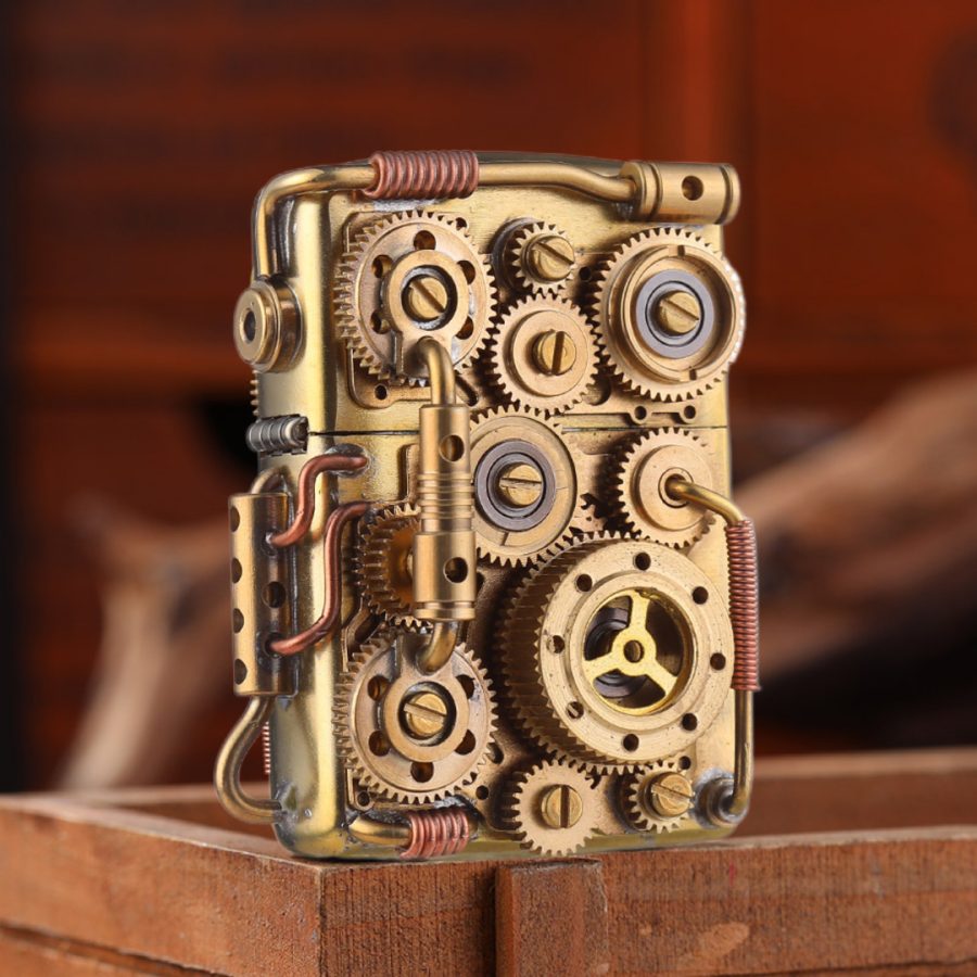 فندک بنزینی Custom Zippo (طرح چرخ دنده) - Image 5