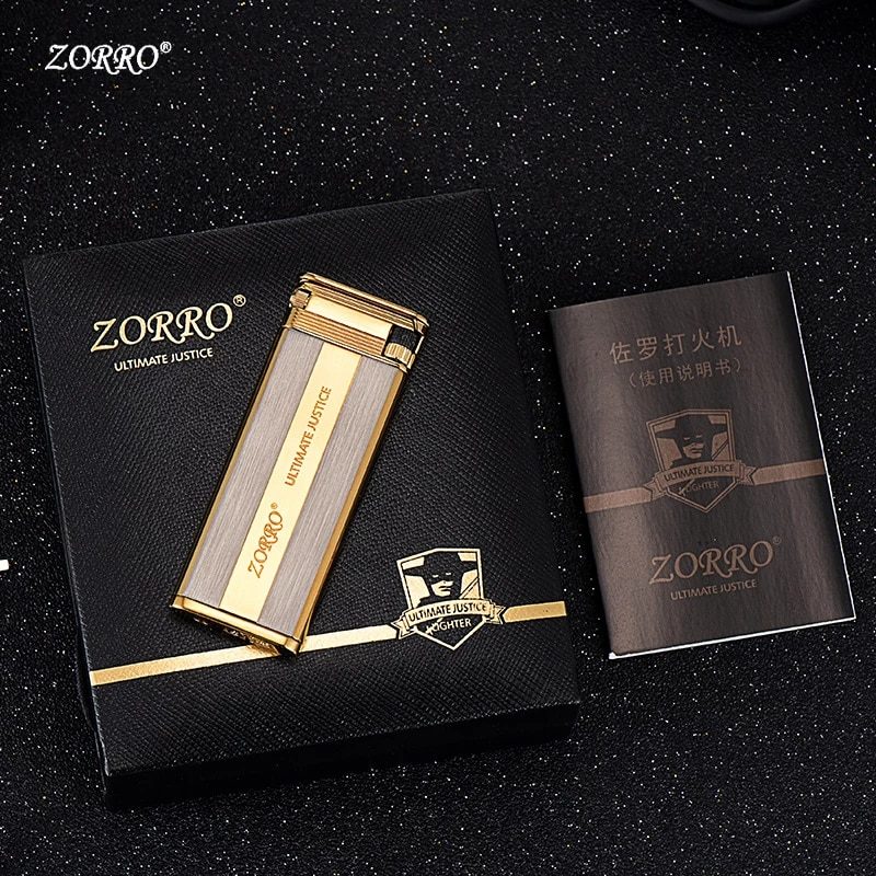 فندک گازی باریک Zorro (بغل زن/سر چکشی) اورجینال - Image 2