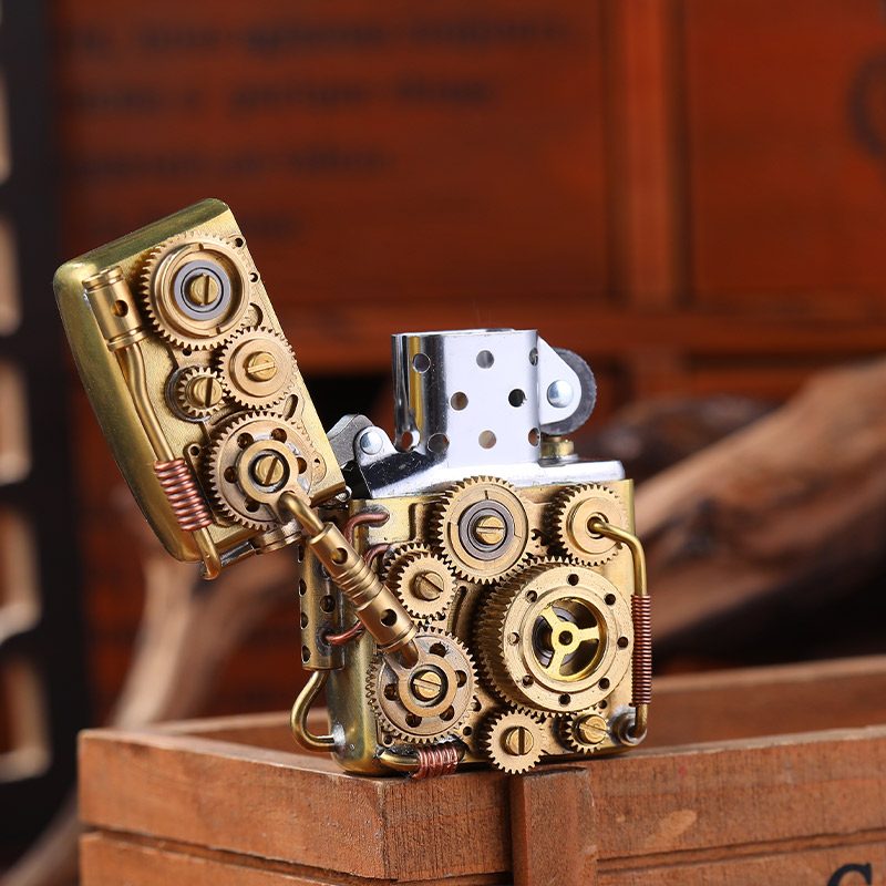 فندک بنزینی Custom Zippo (طرح چرخ دنده) - Image 2