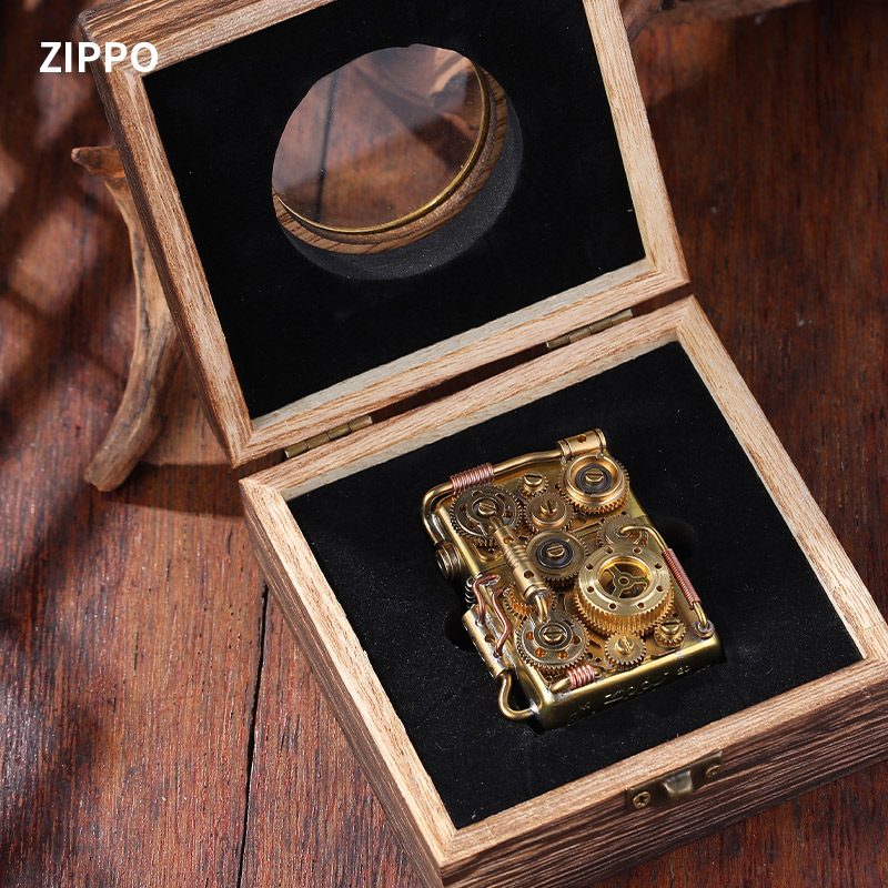 فندک بنزینی Custom Zippo (طرح چرخ دنده) - Image 3