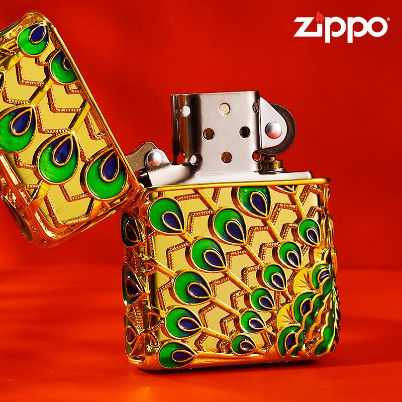 فندک بنزینی Custom Zippo (طرح طاووس) - Image 2