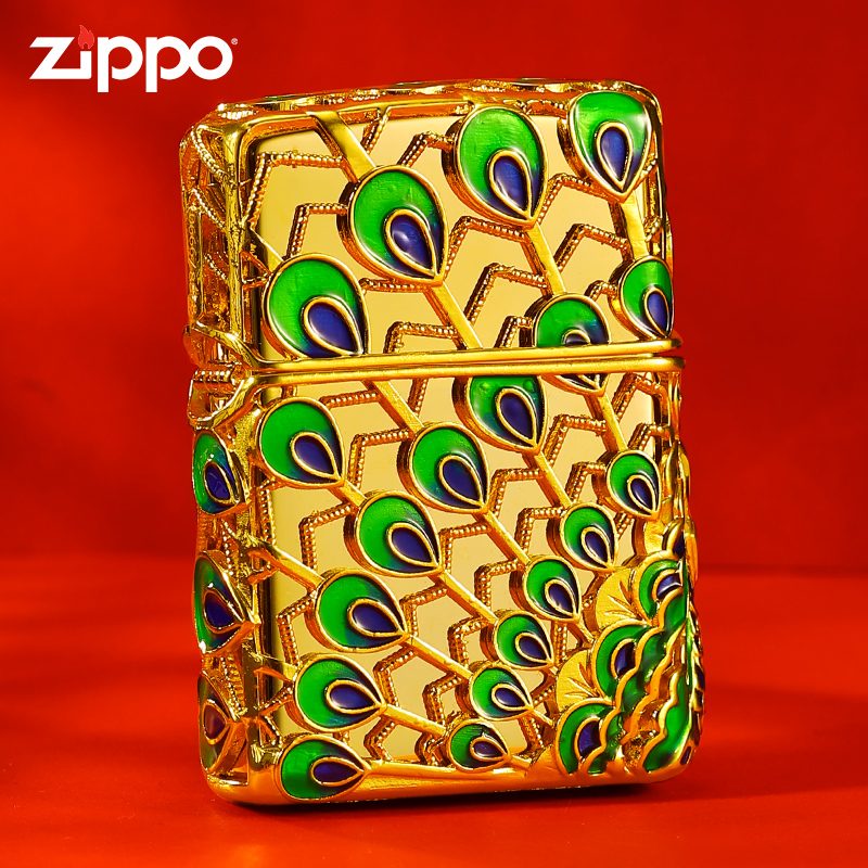 فندک بنزینی Custom Zippo (طرح طاووس) - Image 3