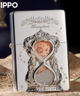 فندک بنزینی Custom Zippo (طرح ساعت شنی)