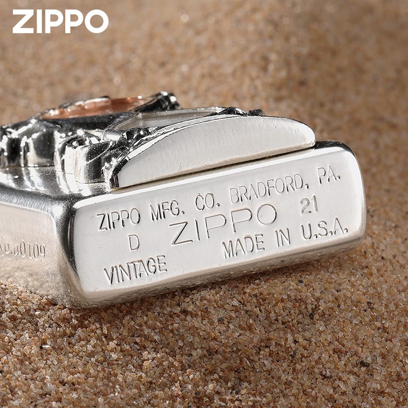 فندک بنزینی Custom Zippo (طرح ساعت شنی) - Image 3