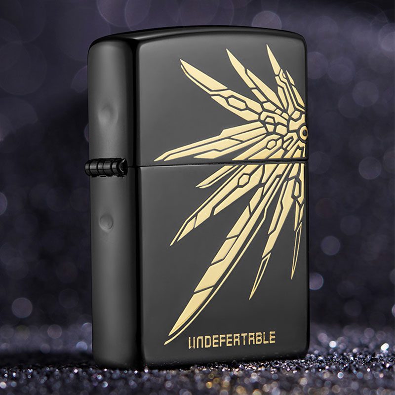 فندک بنزینی Custom Zippo (طرح بال طلایی)