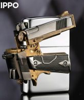 فندک بنزینی Custom Zippo (طرح اسلحه کلت)
