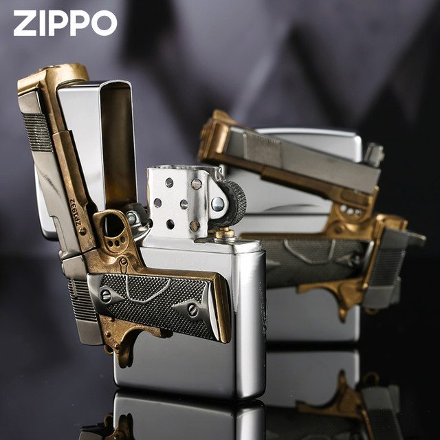 فندک بنزینی Custom Zippo (طرح اسلحه کلت) - Image 2