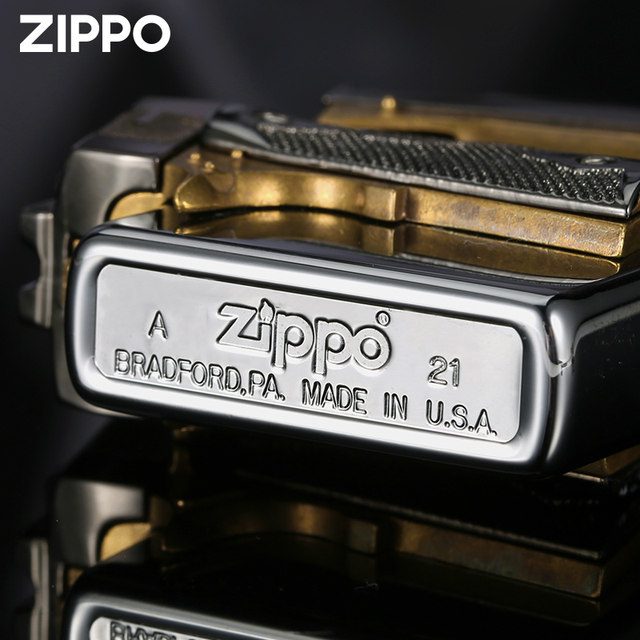 فندک بنزینی Custom Zippo (طرح اسلحه کلت) - Image 3