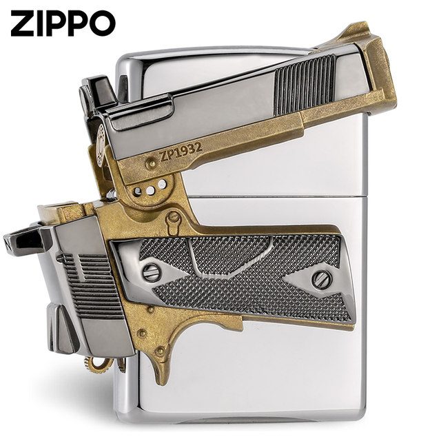 فندک بنزینی Custom Zippo (طرح اسلحه کلت) - Image 5