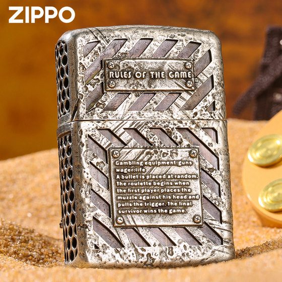 فندک بنزینی Custom Zippo (طرح اسلحه هفت تیر) - Image 3