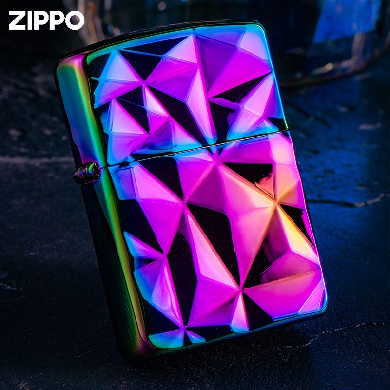 فندک بنزینی Custom Zippo (طرح الماس هفترنگ)
