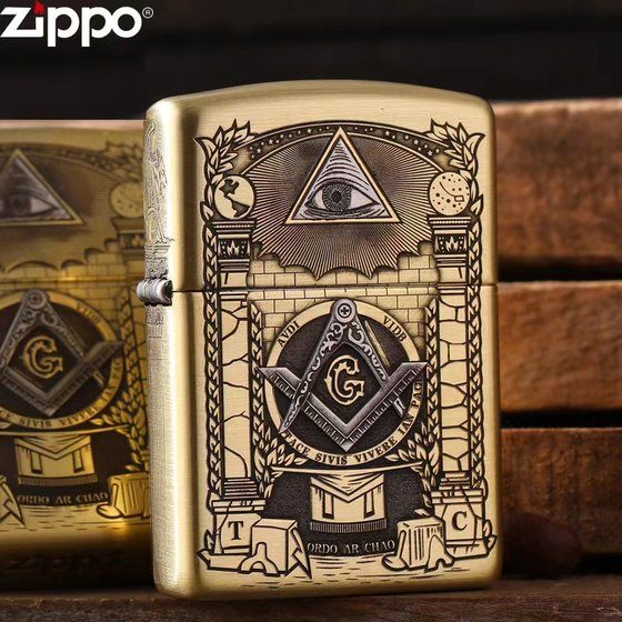 فندک بنزینی Custom Zippo (طرح هرم تک چشم)