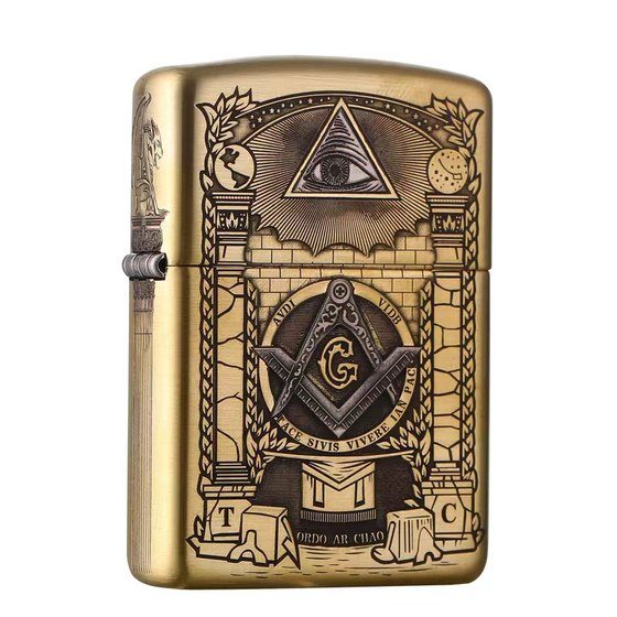 فندک بنزینی Custom Zippo (طرح هرم تک چشم) - Image 5