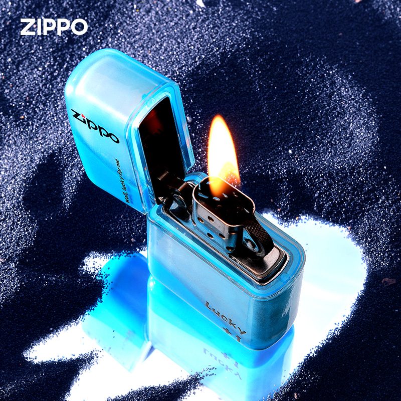فندک بنزینی Custom Zippo (طرح شن های روان - شب تاب) - Image 12