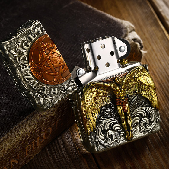 فندک بنزینی Custom Zippo (طرح فرشته نگهبان) - Image 3